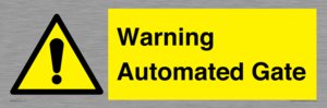 Warning Automated Gate